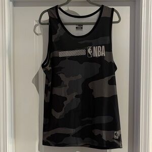 NBA Black and Gray Camouflage Tank Top